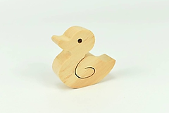 Dekorácie - Kačka - malé drevené zvieratko - 11683455_