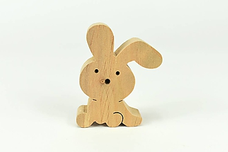 Dekorácie - Zajko - malé drevené zvieratko - 11683412_