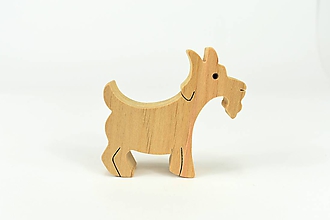 Dekorácie - Koza - malé drevené zvieratko - 11683651_