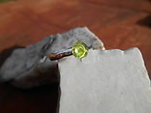 Prstene - green ,,OLIVINA,, olivín-striebro - 11687065_