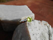 Prstene - green ,,OLIVINA,, olivín-striebro - 11687069_