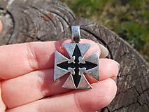 Pánske šperky - Templar cross- (templar cross kľúčenka) - 11687425_