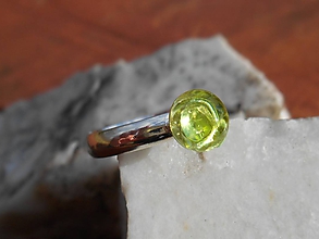 Prstene - green ,,OLIVINA,, olivín-striebro - 11687060_