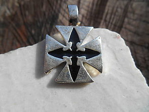 Pánske šperky - Templar cross- - 11687424_