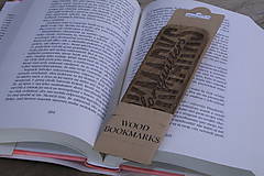 Papiernictvo - Drevená záložka Wood Bookmarks - 11686664_