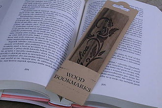 Papiernictvo - Drevená záložka Wood Bookmarks s menom na želanie - 11686536_