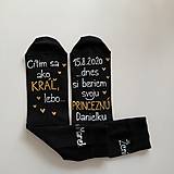 Pánske doplnky - Maľované ponožky pre ženícha - 11688496_