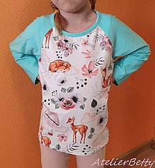Detské oblečenie - Tričko so srnkami - 11689705_