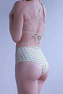 Plavky - Bikini I love me - Trojuhoľníkový top, do pása spodok, trojuholníkový spodok - 11693155_