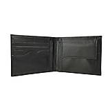 Pánske tašky - Pánska elegantná peňaženka z pravej kože v čiernej farbe - 11695378_