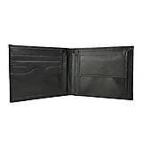 Pánske tašky - Pánska elegantná peňaženka z pravej kože v čiernej farbe - 11695380_