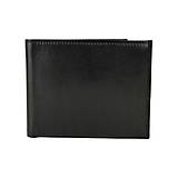 Pánske tašky - Pánska elegantná peňaženka z pravej kože v čiernej farbe - 11695381_