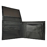 Pánske tašky - Praktická peňaženka z pravej kože v čiernej farbe - 11695565_