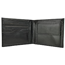 Pánske tašky - Pánska elegantná peňaženka z pravej kože v čiernej farbe - 11695379_