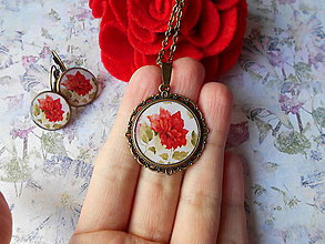 Sady šperkov - Červená ruža - 11698250_