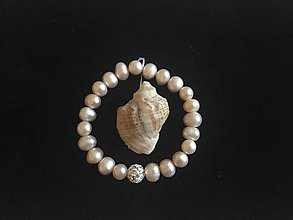 Náramky - Náramok pravá prírodná perla - 11700873_