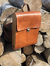 Batohy - Kožený ruksak - Wooden Life No.73 - 11700920_