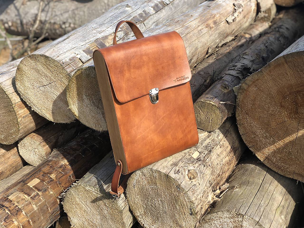 Kožený ruksak - Wooden Life No.73