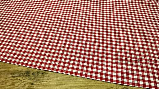 Textil - Bavlnená látka - Káro - Cena za 10 centimetrov (Bordová) - 11706129_