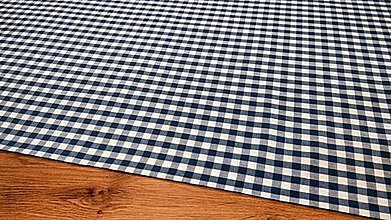 Textil - Bavlnená látka - Káro - Cena za 10 centimetrov (Modrá) - 11706127_
