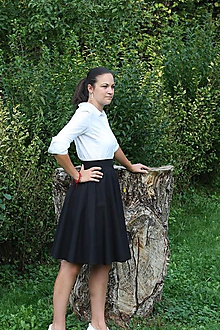Sukne - Zavinovacia sukňa - čierna - 11706740_