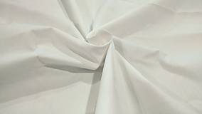 Textil - Bavlnená látka - biela škrobená 180 g - cena za 10 centimetrov - 11711290_