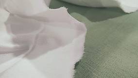Textil - Bavlnená látka - biela škrobená 180 g - cena za 10 centimetrov - 11711291_