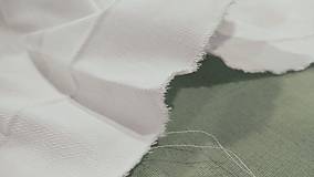 Textil - Bavlnená látka - biela škrobená 180 g - cena za 10 centimetrov - 11711292_