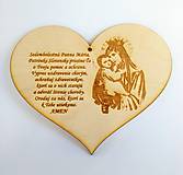 Tabuľky - Srdce - modlitba k Sedembolestnej Panne Márii - 11709286_