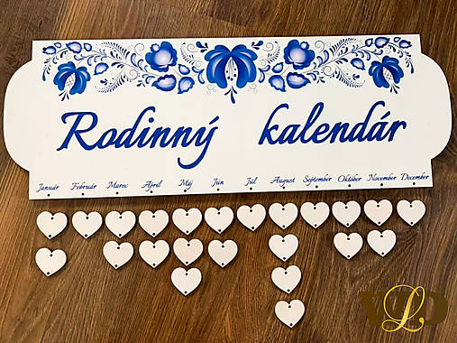 Dekorácie - Rodinný kalendár - 11713302_
