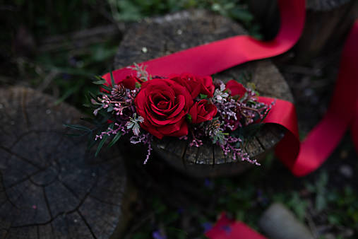 Kvetinový opasok "ruža od teba"