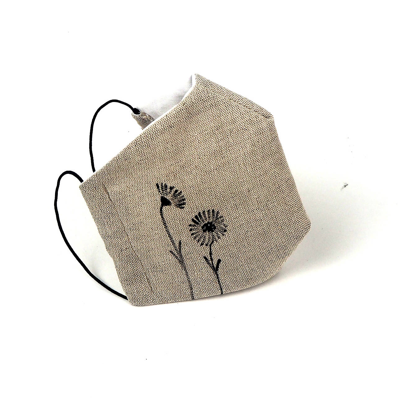 Rúško maľované kvetinka