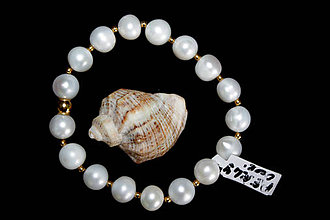 Náramky - Náramok pravá prírodná perla - 11719883_