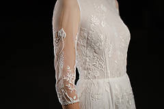 Šaty - Svadobné šaty z lúčnej krajky - 11717960_
