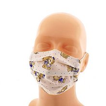 Rúška - Ochranné rúško detské rúško dvojvrstvová bavlnená rúška, ochranná maska - 11723280_