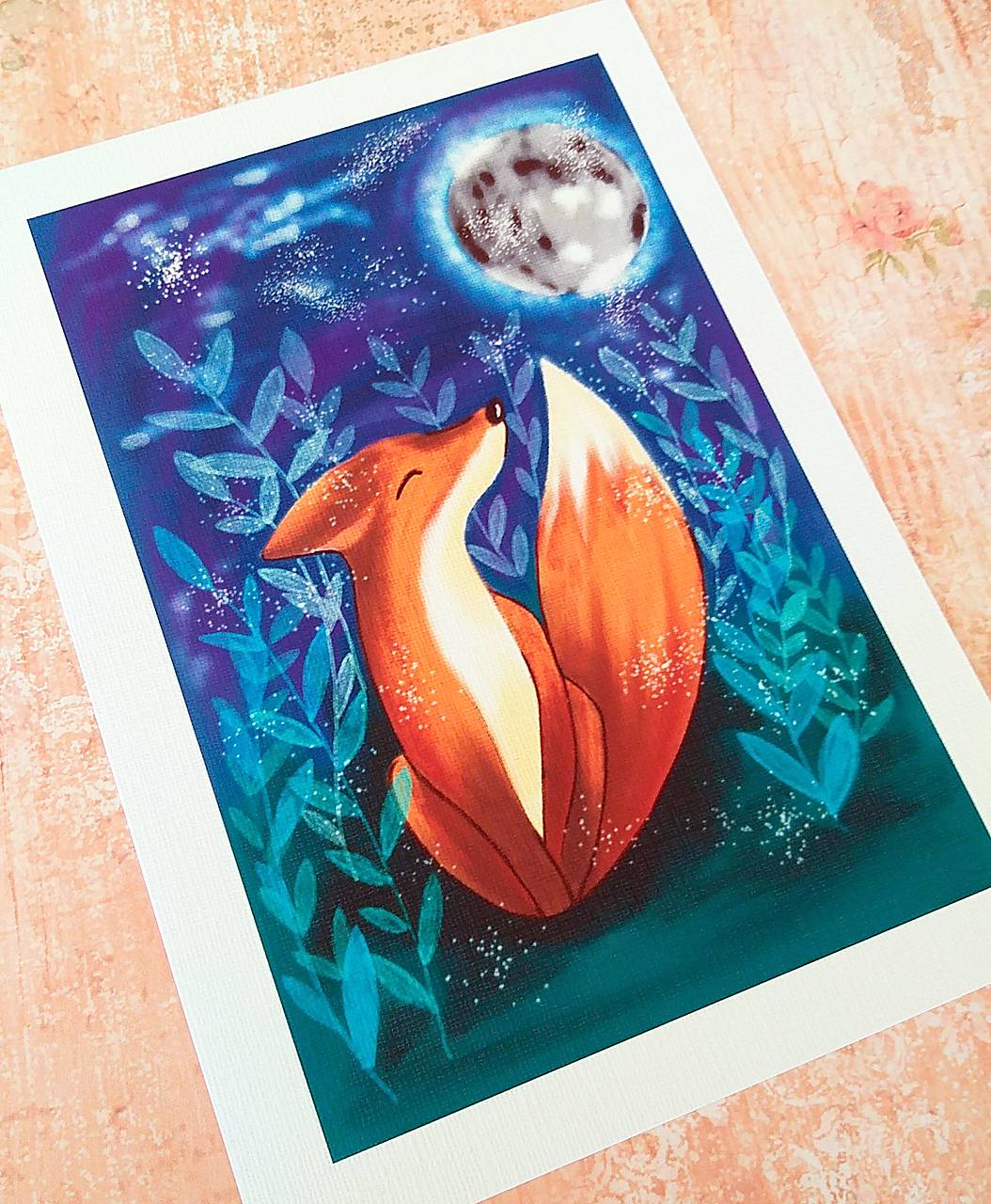 Líška a Mesiac_fine art print