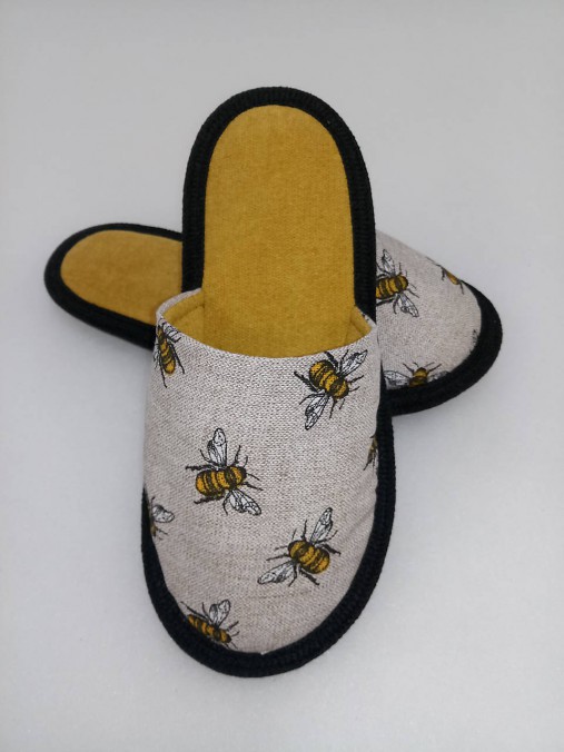 Ponožky, pančuchy, obuv - Papuče barefoot včielka - 11724026_