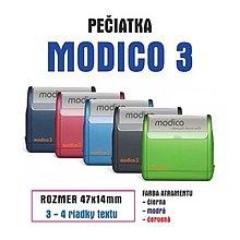 Papiernictvo - Pečiatka MODICO 3 - 11721660_