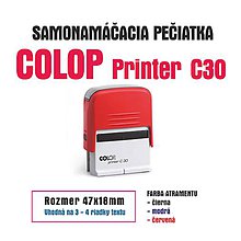 Papiernictvo - Samonamáčacia pečiatka COLOP printer C30 - 11723241_