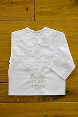Detské oblečenie - Košieľka na krst Neat - 11723248_