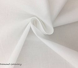 Textil - Bavlnená látka - Biela - cena za 10 centimetrov - 11727293_