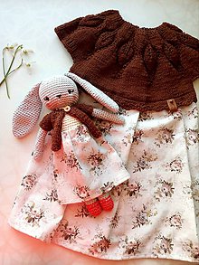 Detské oblečenie - Lístočkové šatičky so zajačikom - 11726072_