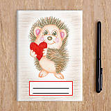 Papiernictvo - Zošit zamilovaný ježko - 11727235_