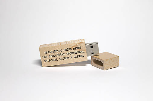 Papiernictvo - DREVENÉ USB_CITÁT 3 - 11731378_