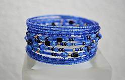Náramky - Náramok kobalt - 11729471_