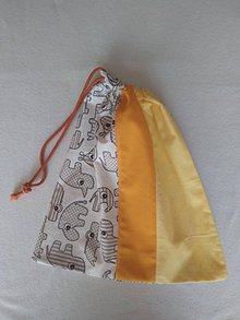 Detské tašky - Sivo-horčicové vrecúško -ZOO - 11736969_