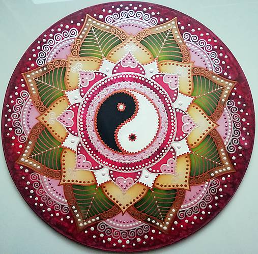 Dekorácie - Mandala partnerského súladu - 11737203_