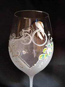 Nádoby - Jubilejný pohár - dekor s levanduľou/vínko - 11735587_