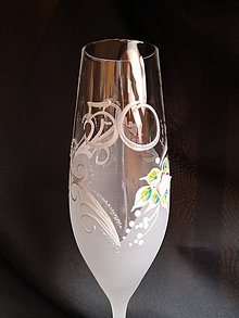 Nádoby - Jubilejný pohár - dekor s levanduľou/šampus - 11735613_