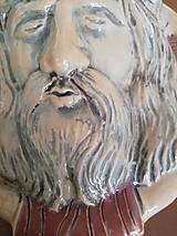 Dekorácie - Keramická ikona - hlava Krista - 11739804_